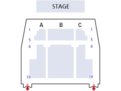 The Small Theater - seating map