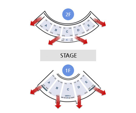 The Medium Theater - seating map