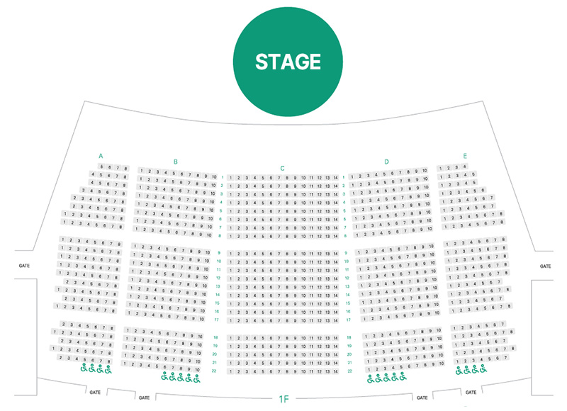 Rocksino Venue Seating Chart