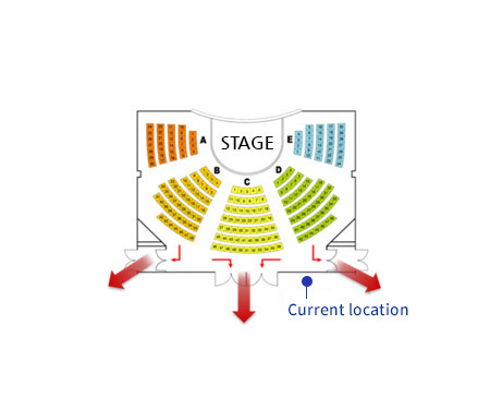 The Small Theater - seating map