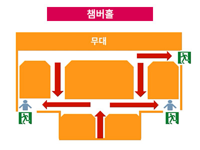 챔버홀 좌석배치도